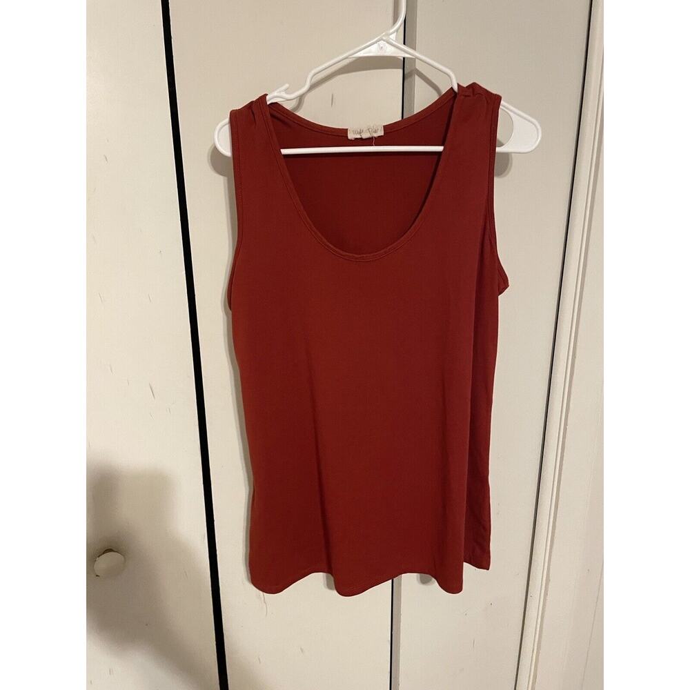 Women’s Red Tank Top Size 2X Wishful Park